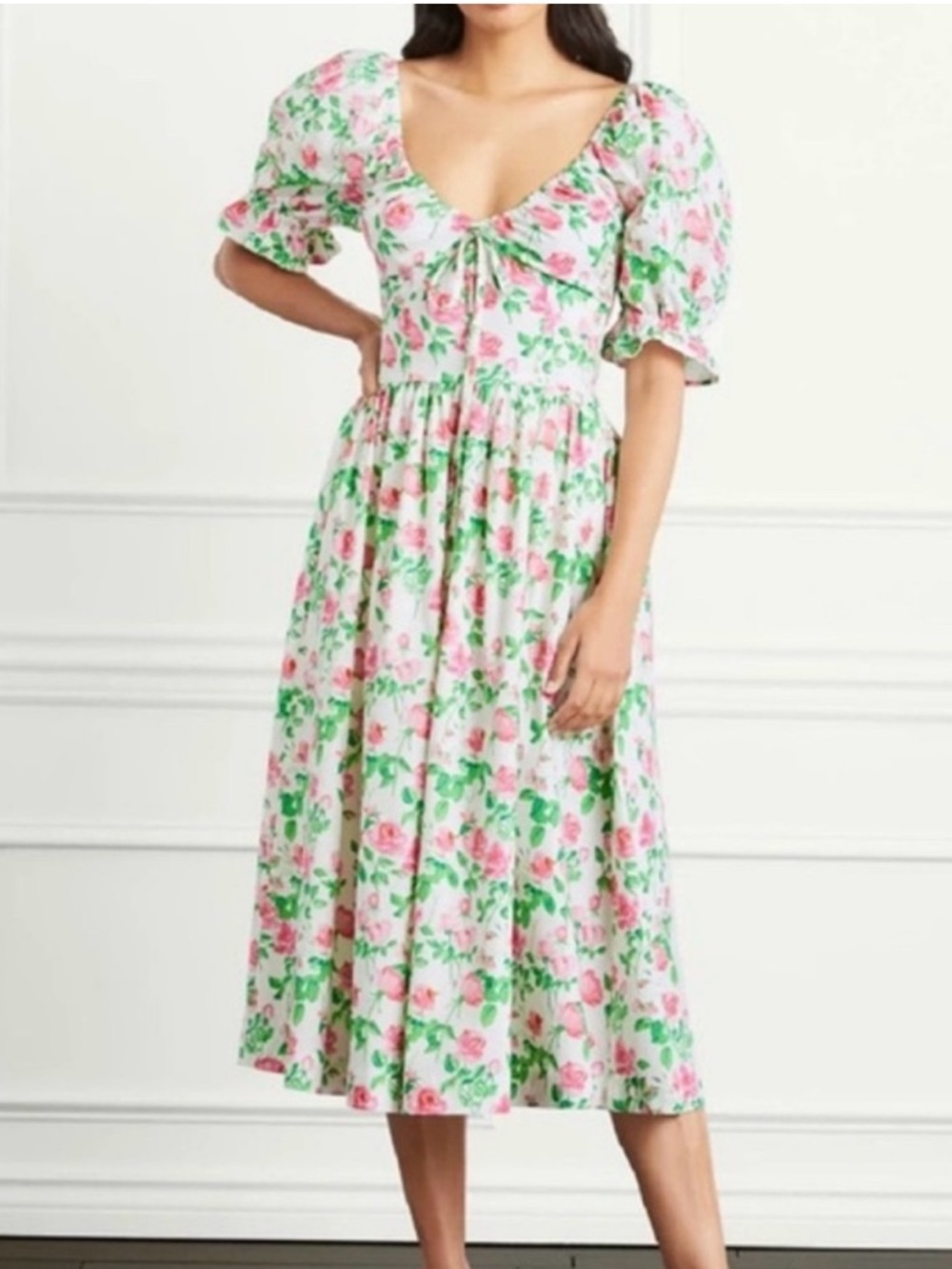 Hill House Floral Ophelia Midi Dress